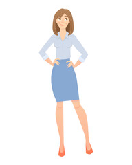 Fototapeta premium business woman isolated