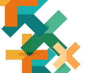 Multicolored abstract geometric shapes, geometry background for web banner