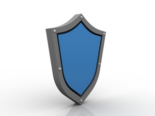 3d illustration Security concept - shield 