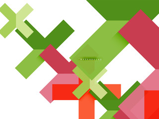 Multicolored abstract geometric shapes, geometry background for web banner