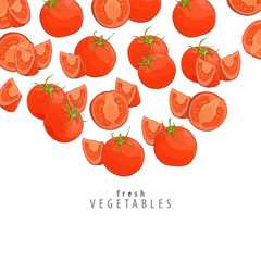 fresh tomatoes background