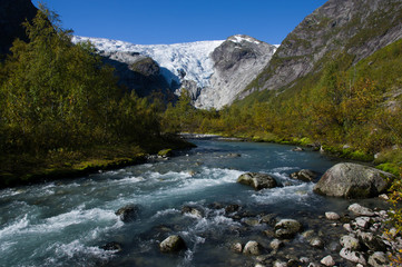 Im Jostedalsbreen Nationalpark in Norwegen