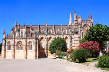 Fototapeta na wymiar Dominican monastery in Batalha, Portugal