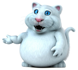 Fun cat - 3D Illustration