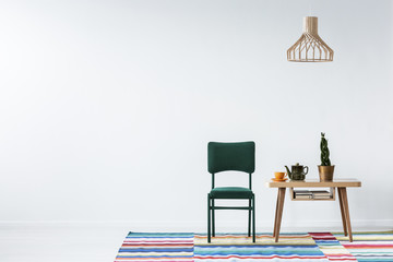 Fototapeta premium Dining room with copy space