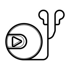 Mp3 player icon vector