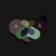 Flat design geometric infographics, arrow shape vector sticker or label, price tags, offer promotion badge, icon design, paper style layout for data graphic visualization step by step process, for