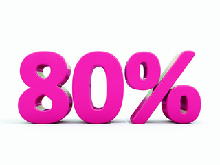80 Percent Pink Sign