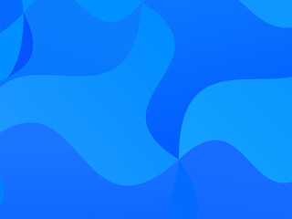 Light blue geometric background with wavy shapes, lines. Vector illustration. Dynamic motion style. Modern minimalist style 