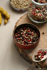 Peppercorn mix in bowl