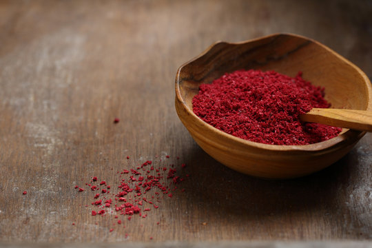 Sumac Powder In Bowl