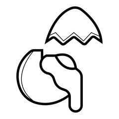 Broken egg icon