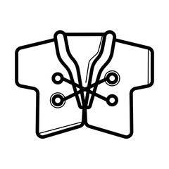 vector icon hockey, rugby, baseball uniform shirt and jacket