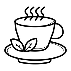 tea cup vector