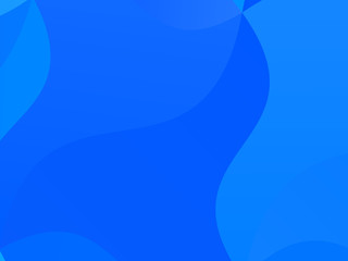 Fototapeta premium Light blue geometric background with wavy shapes, lines. Vector illustration. Dynamic motion style. Modern minimalist style 