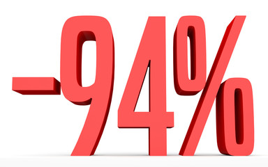 Minus ninety four percent. Discount 94 %.