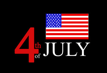 United State Of America flag isolated vector