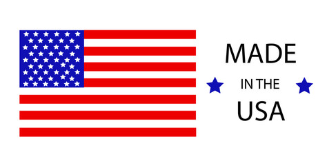 United State Of America flag isolated vector