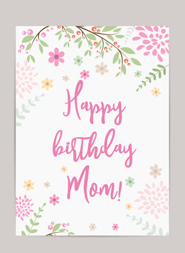 Happy birthday Mom! greeting card