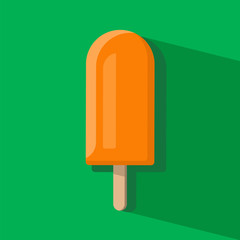 Colorful Ice Cream On Stick. Water Ice