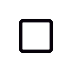 Stop button vector icon