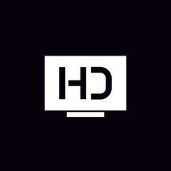 Obraz premium HD TV vector icon