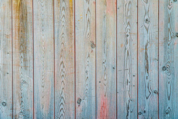 Colorful vertical plank of wood