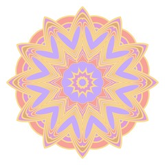 Decorative floral mandala. vector illustration. Tribal Ethnic Arabic, Indian, motif. for interior design, wallpaper, invitation