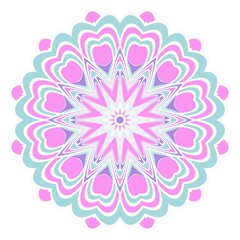 Ornamental circle pattern. Flower Mandala. Great vintage decorative elements. Hand drawn colorful vector background. for design.