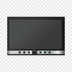 TV screen mockup. Realistic illustration of TV screen vector mockup for web