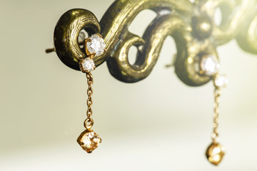 スタンドに飾ったピアス