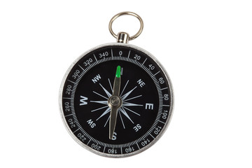 Retro compass isolated on white clipping path