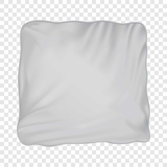 Pillow mockup. Realistic illustration of pillow vector mockup for web