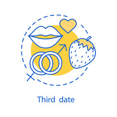 Third date concept icon