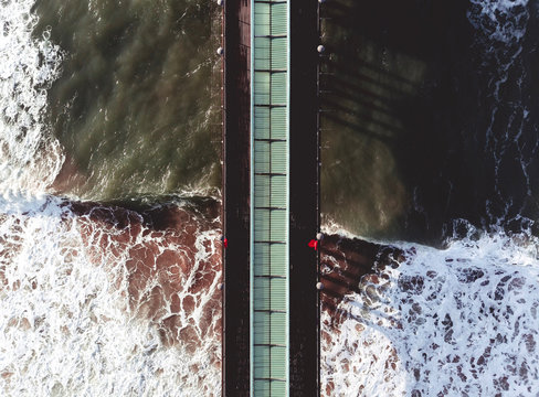 Boscombe Pier in Dorset at Sunrise