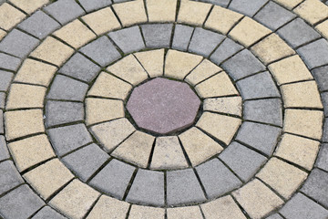 Cobblestone oval pattern