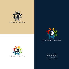 Stomach logo Designs template, Stomach Group logo designs, Stomach Community logo vector