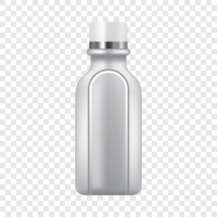 Plastic bottle icon. Realistic illustration of plastic bottle vector icon for web