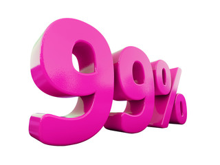 99 Percent Pink Sign