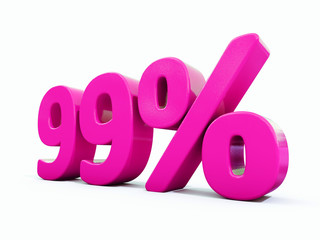 99 Percent Pink Sign