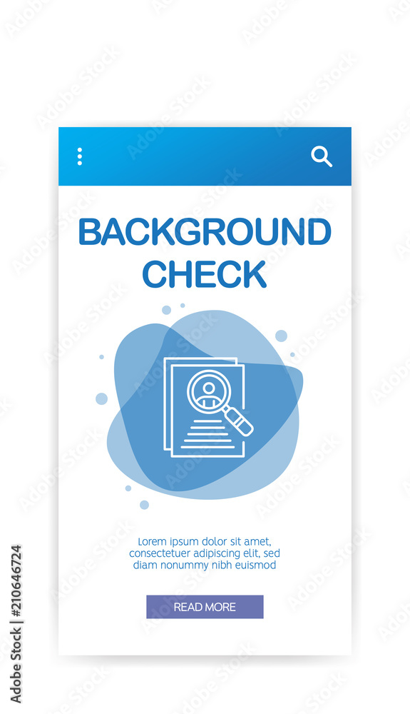 Wall mural background check infographic