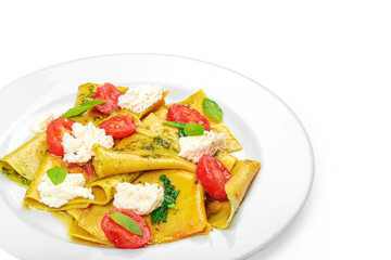 pasta isolated on white background