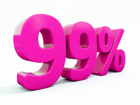 99 Percent Pink Sign