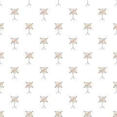 Presentation screen with graph pattern seamless repeat in cartoon style vector illustration