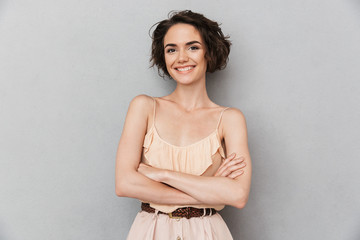 Obraz premium Portrait of a smiling young woman
