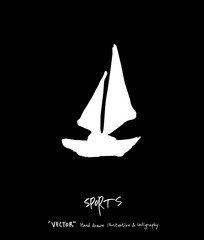 스포츠 포스터 / 손으로 그린 스포츠 그림