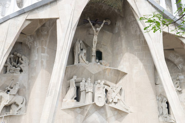Sculpture sur la Sagrada Familia