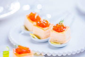  Lachs kavier Gormet häppchen