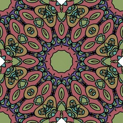 mistic floral seamless pattern. vector illustration