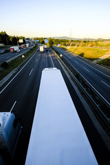 Modern highway in Catalonia